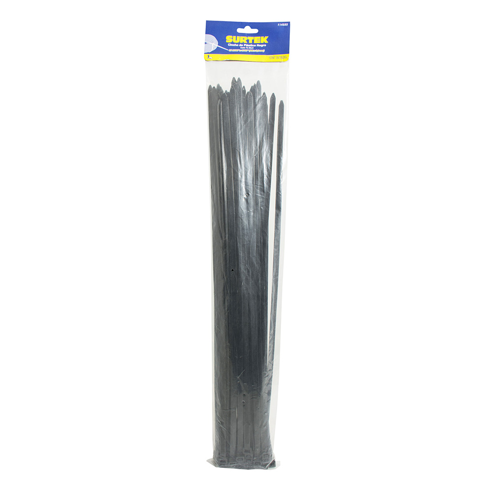114232 Cincho plástico 550 x 8.8mm negro (50 piezas) Surtek - Tienda Urrea