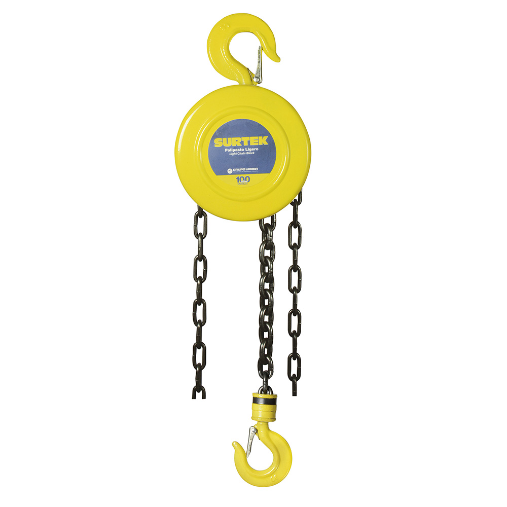POLAC3L Polipasto ligero (garrucha) 2ton, cadena 3 mt Surtek - Tienda Urrea